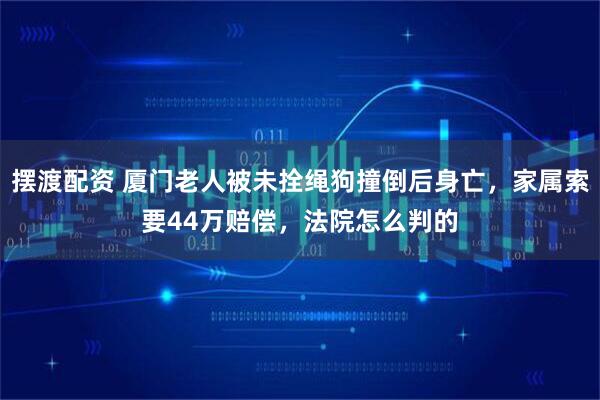 摆渡配资 厦门老人被未拴绳狗撞倒后身亡，家属索要44万赔偿，法院怎么判的